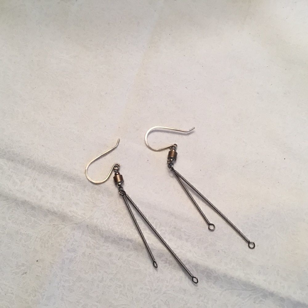 $8 ea or 3/$15  Silvertone Drop Earrings